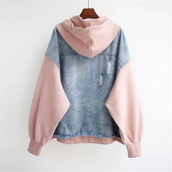 Elara Denim Hoodie