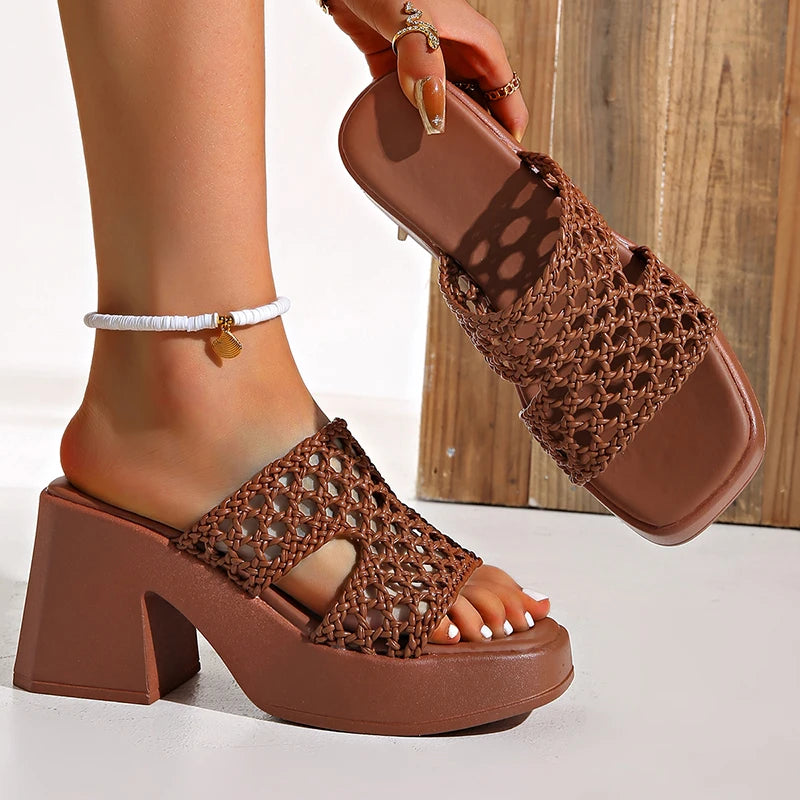 Luna Woven Heels