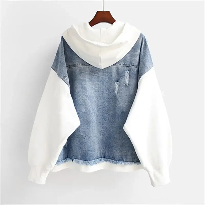 Elara Denim Hoodie